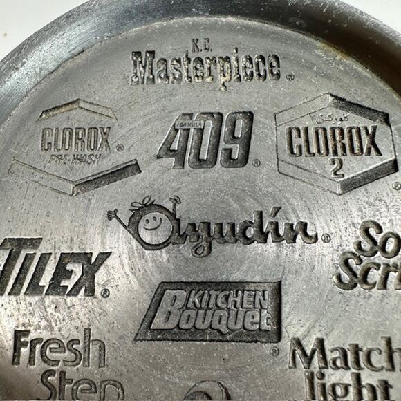 Clorox Co 75th Anniversary Advertisement Pewter (3) Drink Coasters Cork Backing - Picture 7 of 16